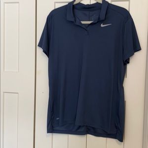 Women’s Nike Dri- Fit size XL navy golf polo